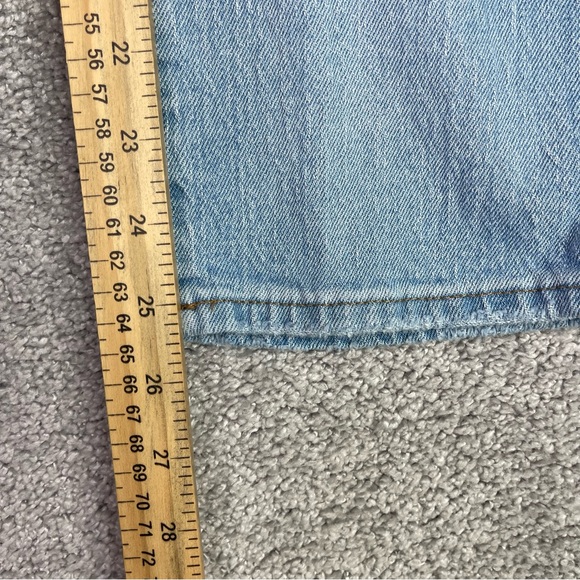 Madewell Jeans Women’s 26 Blue Slim Crop BoyJean High Rise Light Wash Ripped - Picture 11 of 13